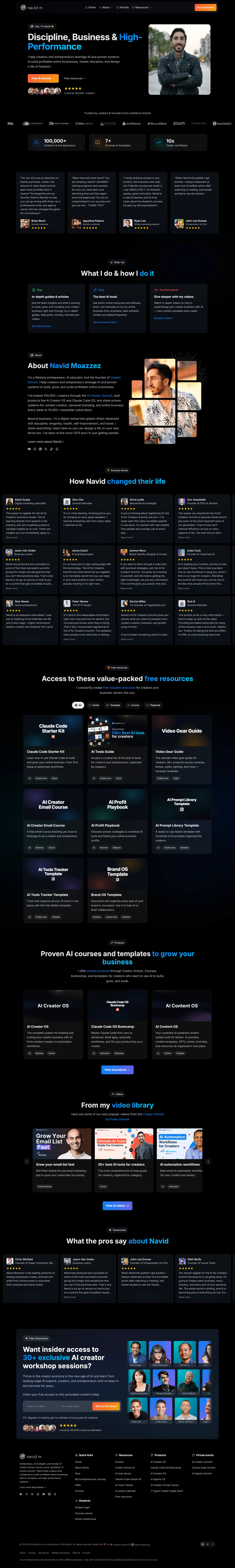 Personal Brand Site (Dark)