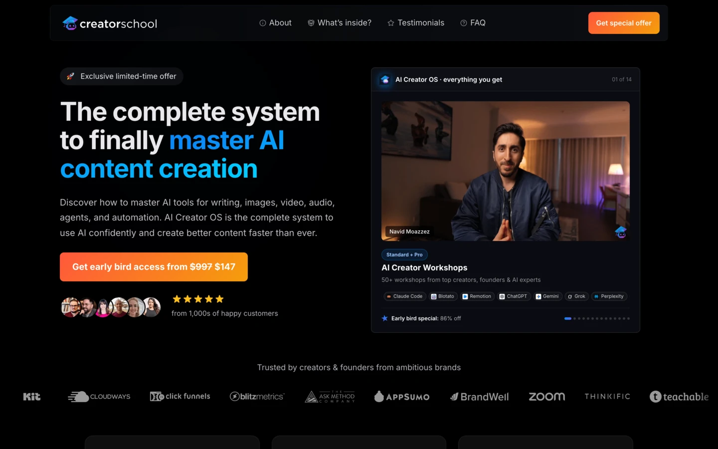 Long-form Sales Page (Dark)